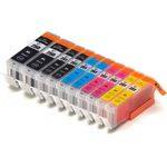 Set of 10 Compatible Canon PGI-250XL & CLI-251XL High Yield Ink Cartridges