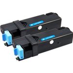 Set of 2 Compatible Dell 310-9060 Cyan High Yield Toner Cartridges (KU053)