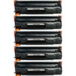 5 Pack Compatible HP 83X High-Yield Black Toner Cartridge (CF283X)
