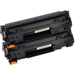 Set of 2 Compatible Canon 125 Black Toner Cartridges (3484B001AA)