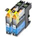 Set of 2 Compatible Brother LC-205C Cyan Extra High Yield Ink Cartridges